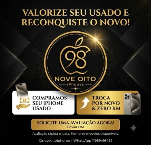 Compro iPhone usado ou troco por iPhones novos!