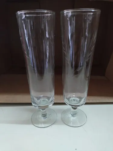 Taças para champanhe Vintage anos 70 trabalhada