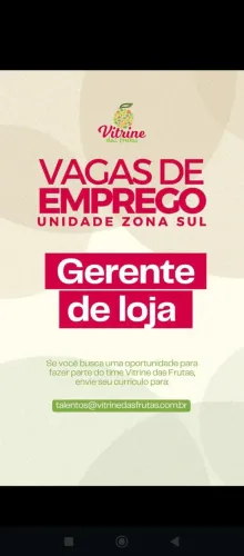 vaga gerente
