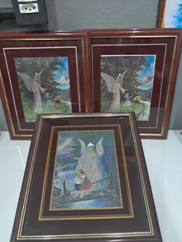 3 Quadros Anjo da Guarda
