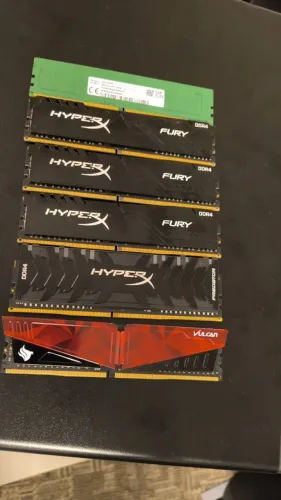 Kit Memórias RAM DDR4 e DDR5 - HyperX Fury, Predator, T-Force Vulcan e Hynix - 48GB Total