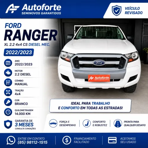 Ford Ranger XL 2.2 4X4 CS Diesel Mec. 2023