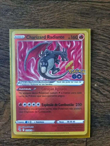 Carta Pokémon Charizard Radiante 011/078 - Pokémon GO (PT-BR)
