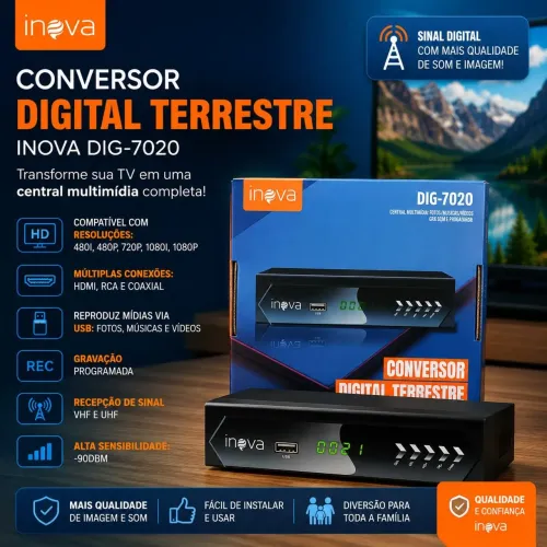 Conversor Digital para tv Dig-7020
