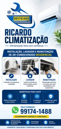Limpeza e instalação central de ar