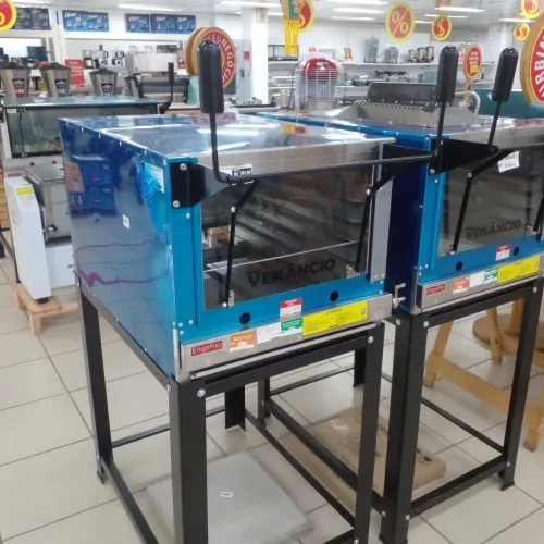 FORNO INDUSTRIAL EM INOX A GÁS, DE 45X80 CM, NOVO, PROMOÇÃO!!!!