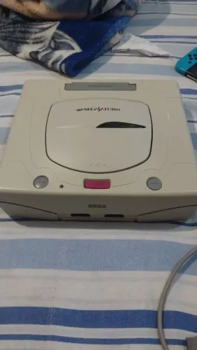 Sega Saturno Branco TEC TOY Desbloqueado Na caixa Aceitamos OLX PAY