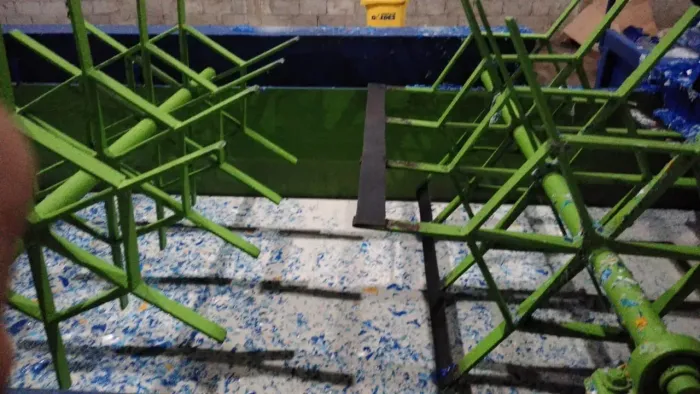 Linha de lavagem de plástico