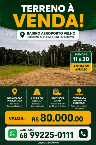 Terreno no Aeroporto Velho