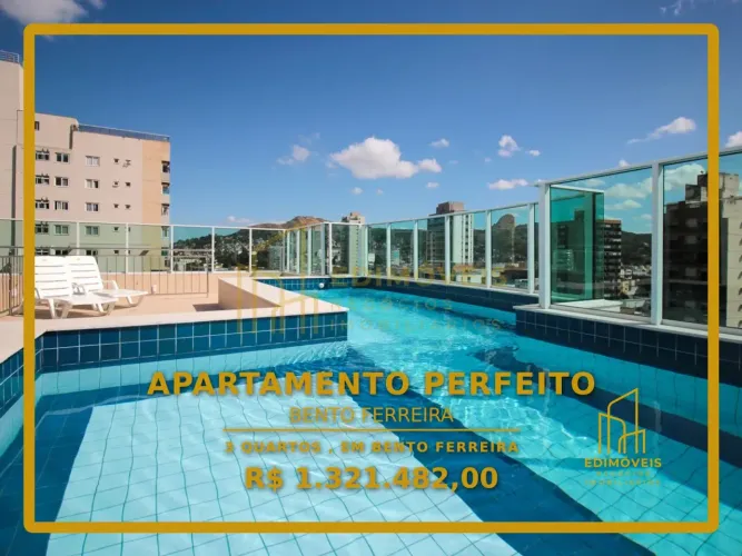Incrível Apartamento de 3 Quartos em Bento Ferreira, Vitória