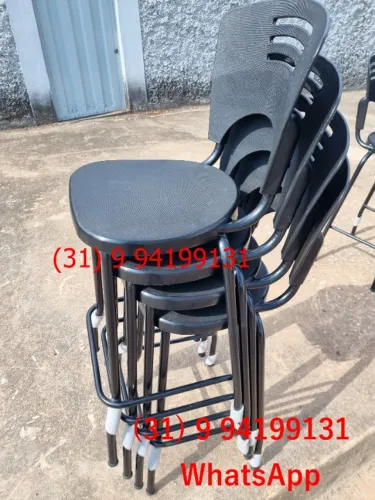 Banquetas altas Novas Cor Preta 70 cm Frete Gratis