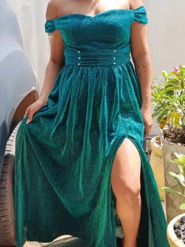 Vestido verde formatura