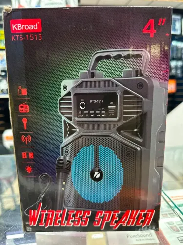 Caixa de som 100w amplificada com microfone Bluetooth Rádio Pendrive recarregável