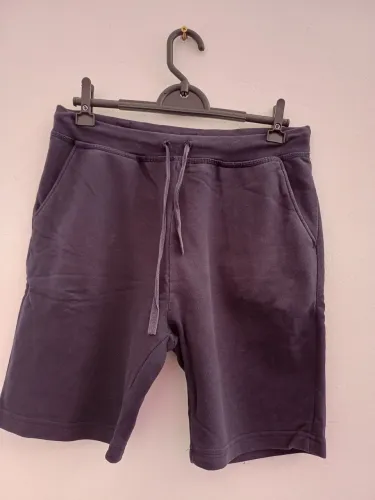 Bermuda Hering masculina moletom, azul marinho, P/S pouco uso. Veste até 38.