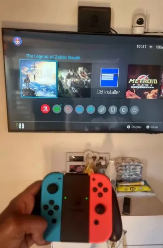 Nintendo Switch v2 128gb desbloqueado