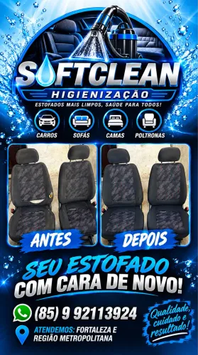 Higienização de estofados.