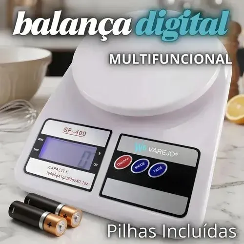 Balança Digital Cozinha com Pilhas + Entrega Gratis Promoção