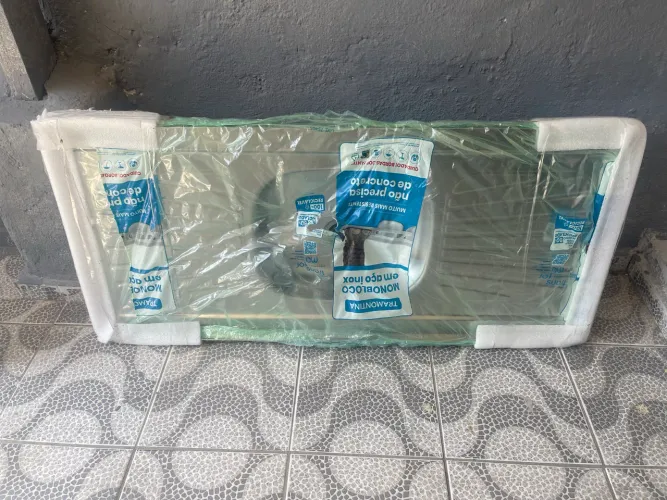 Pia de cozinha Aço Inox 120x52cm Tramontina (Usado)