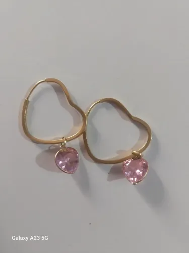 Argola de ouro tamanho g