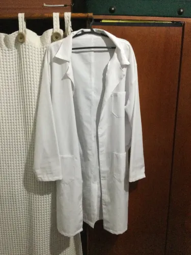 Jaleco branco de enfermagem 