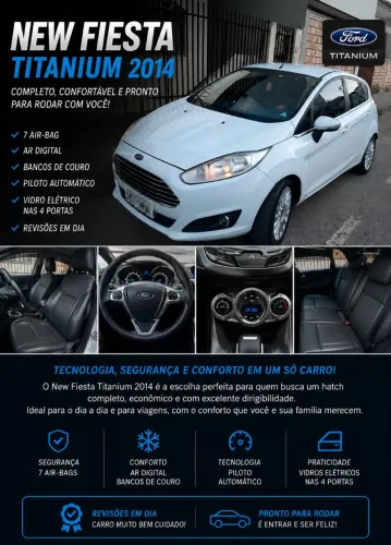 Ford Fiesta Titanium 1.6 16V Flex Mec. 2014