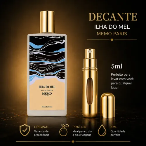 DECANTE 5 ML PERFUME ORIGINAL ILHA DO MEL MEMO