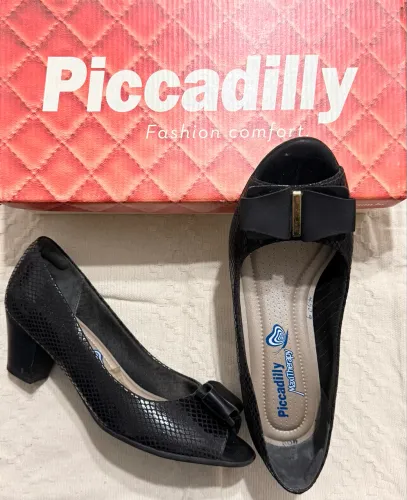 Sapato Piccadilly Maxi Therapy Preto - Tam. 35