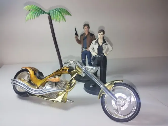Bonecos Star Wars com Moto , Escala 1/18