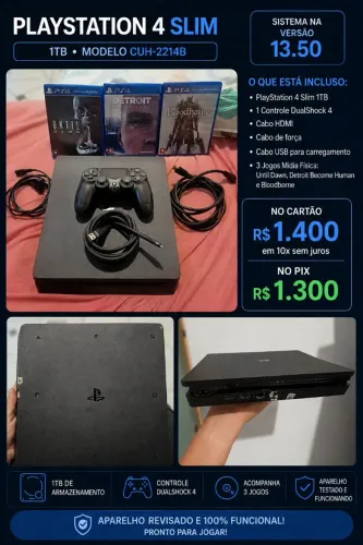 PS4 SLIM 1 TB