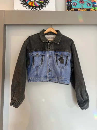 Jaqueta Jeans Unissex anos 80