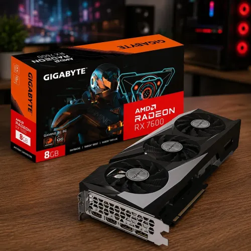 Placa de Vídeo AMD RX 7600 8GB GDDR6 3x Fans - Gaming Oc