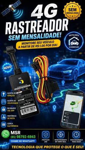 Rastreador GPS Monitore Seu Veículo "Instalamos a Domicílio"