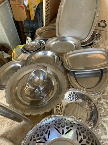 Todas peças em inox antigas 18 peças