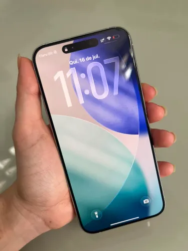 VENDO IPHONE 15 PRO MAX 512GB BRANCO IMPECÁVEL