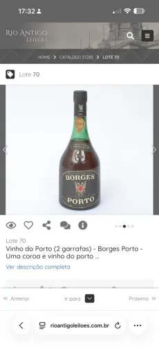 Vinho do porto antigo LACRADO