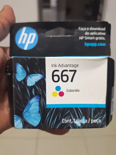 Cartucho colorido HP 667