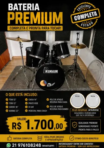 Bateria Premium Completa 