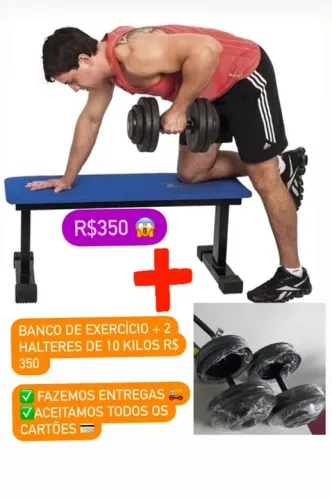 COMBO BANCO RETO+HALTER $350