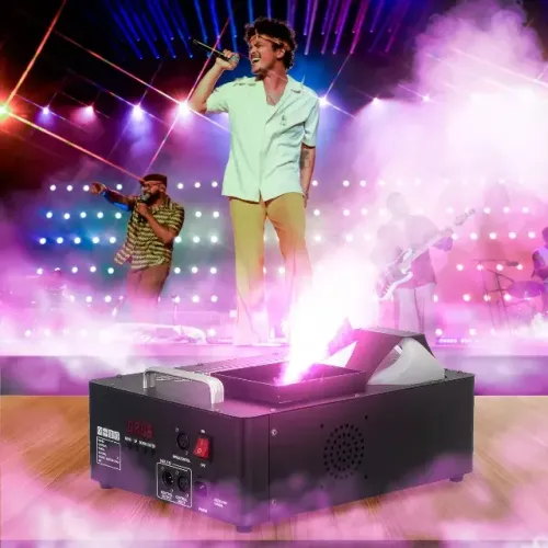 maquina de fumaça e canhao 2000w c/led on-mf801/110v onistek