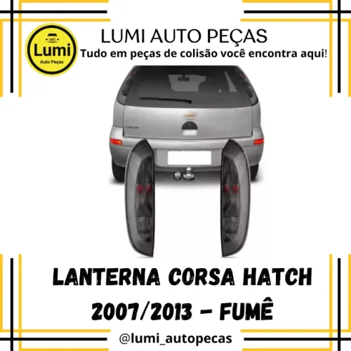 Lanterna Corsa Hatch 2004/2007 Fumê - NOVA 