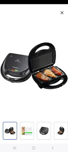 Grill e Sanduicheira Fast Mondial