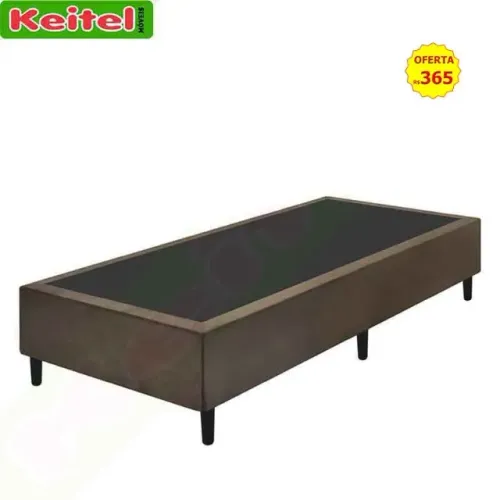 Base Box Solteiro Marrom