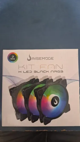 KIT FAN ARGB RISEMODE NOVO LACRADO FRETE GRÁTIS PARA MACEIÓ