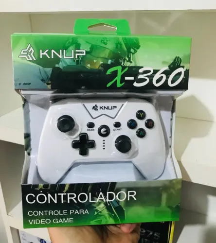 Controle Knup X-360 para Vídeo Game com fio