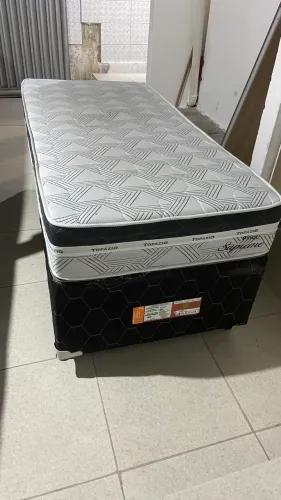 CAMA BOX + COLCHÃO