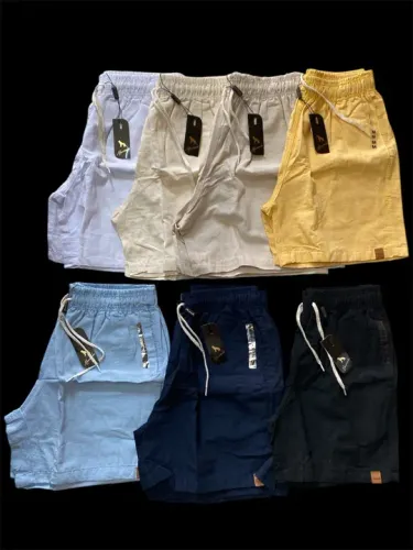 Shorts Masculinos em Linho - Novos