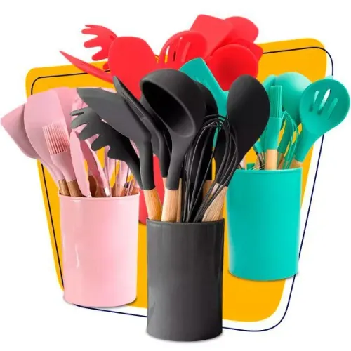 Jogo de Utensílios de Silicone cozinha - 12 Peças