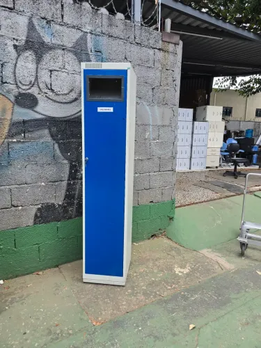 Armário de Aço Coletor 1 Porta - Nk 1401 armário multiuso dispenser