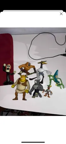 Coleção de miniaturas de personagens