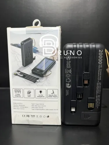 Carregador Solar Portátil 20000mAh